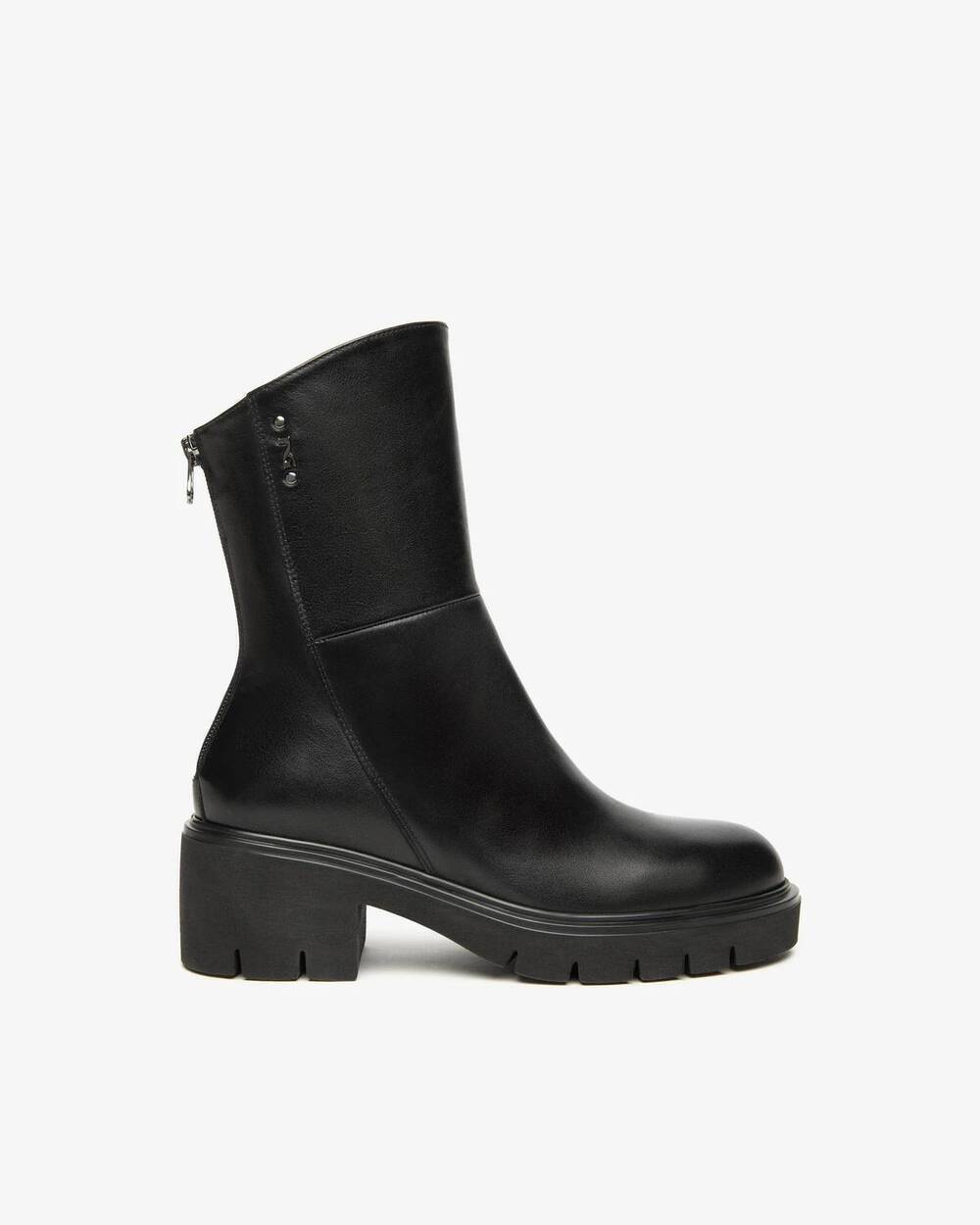 NEW NEROGIARDINI women's sagar leather ankle boots in nero